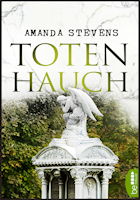 Buchcover Amanda Stevens: Totenhauch, Foto von einem Grab mit Engelsstatue